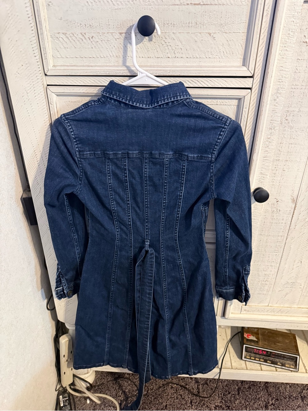 Boden Dark Blue Denim Long Sleeve Dress